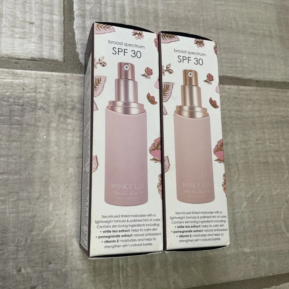 Lot Of 2 Winky Lux White Tea Tinted Moisturizer Rich Tint SPF 30 1‎ Oz